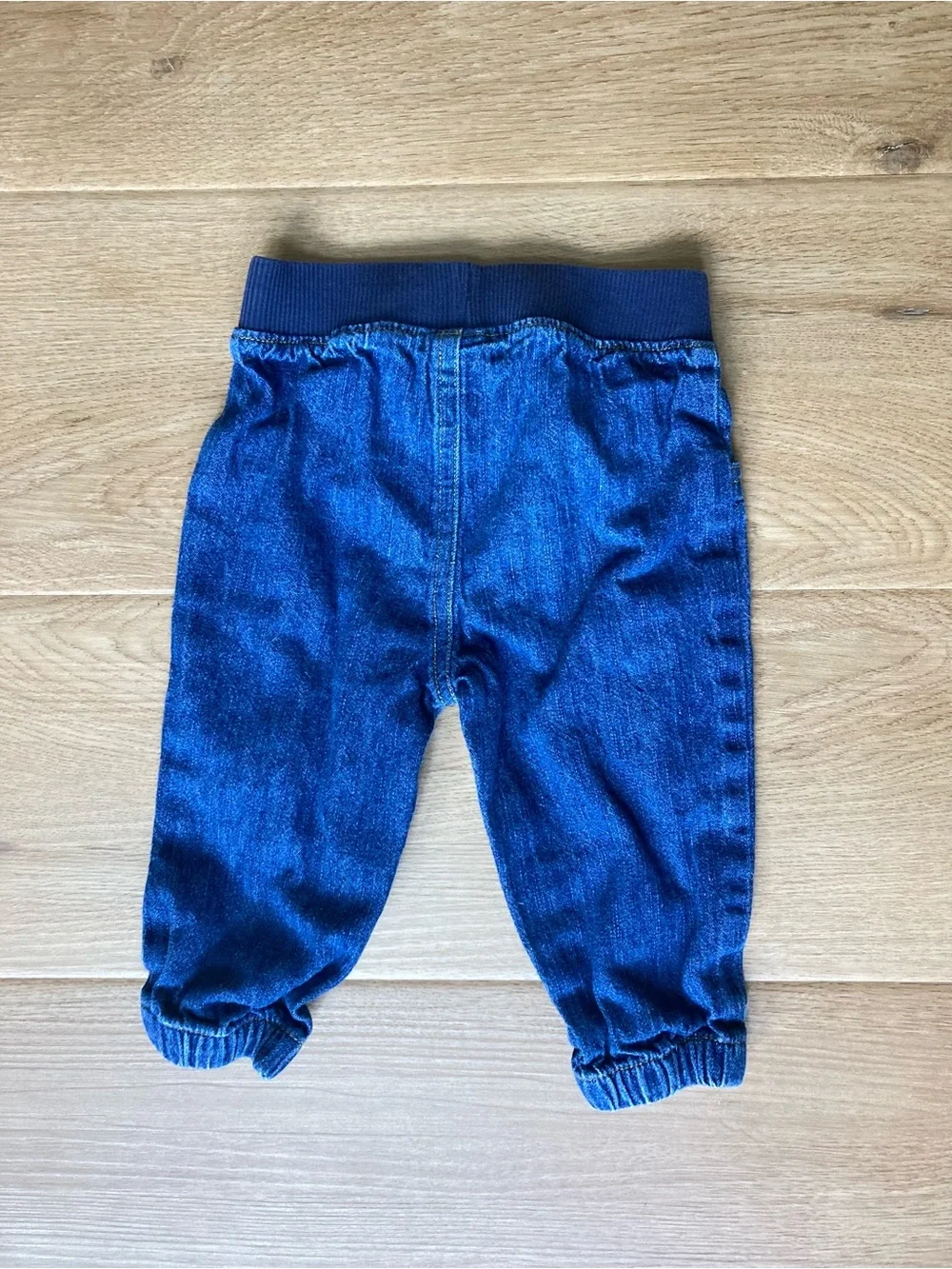 Garanimals Dark Blue Knit-Waist Denim Joggers